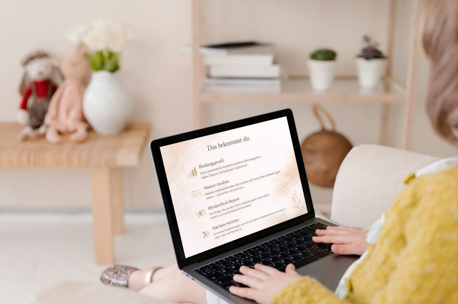Mockup der personalisierten Beziehungsspiegel-Auswertung